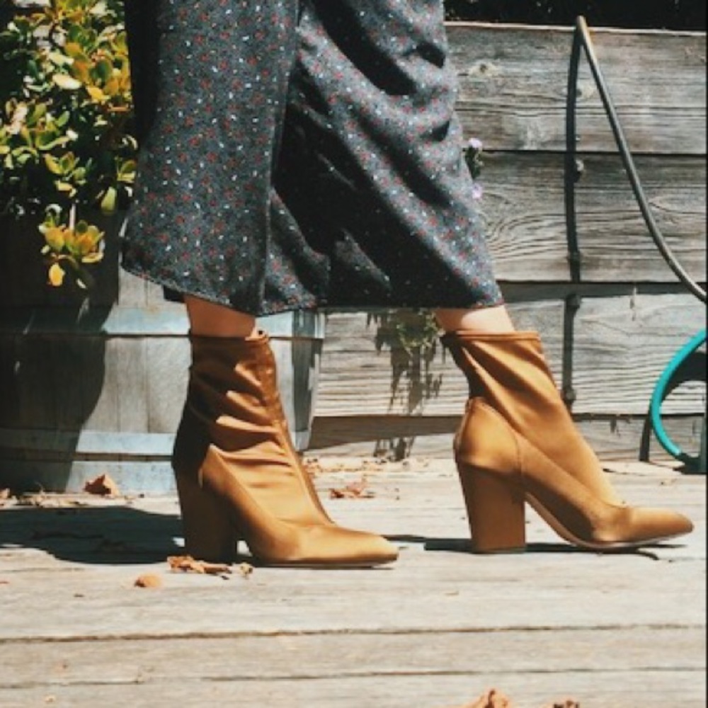 SOLD! Nine West Sterra Satin Sock Boot | Sale